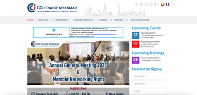 French Myanmar Chamber of Commerce and Industry — screenshot