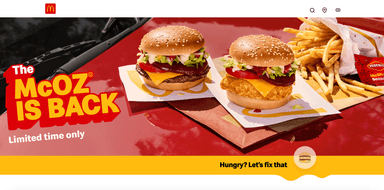 McDonald's Australia — screenshot