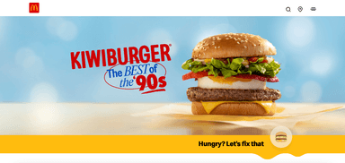 McDonald's New Zealand — screenshot